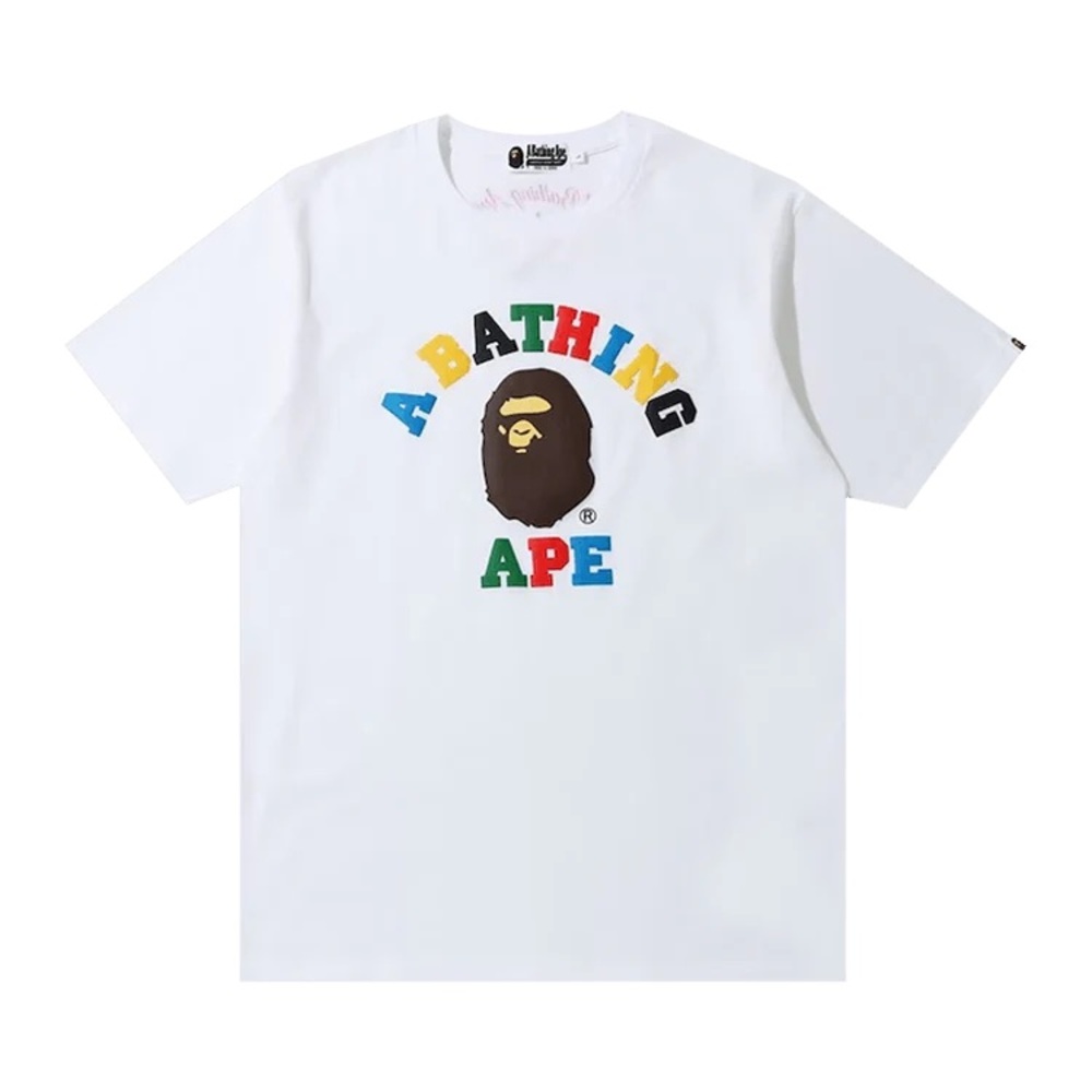 MULTI COLOR BAPE COLLEGE TEE SS20